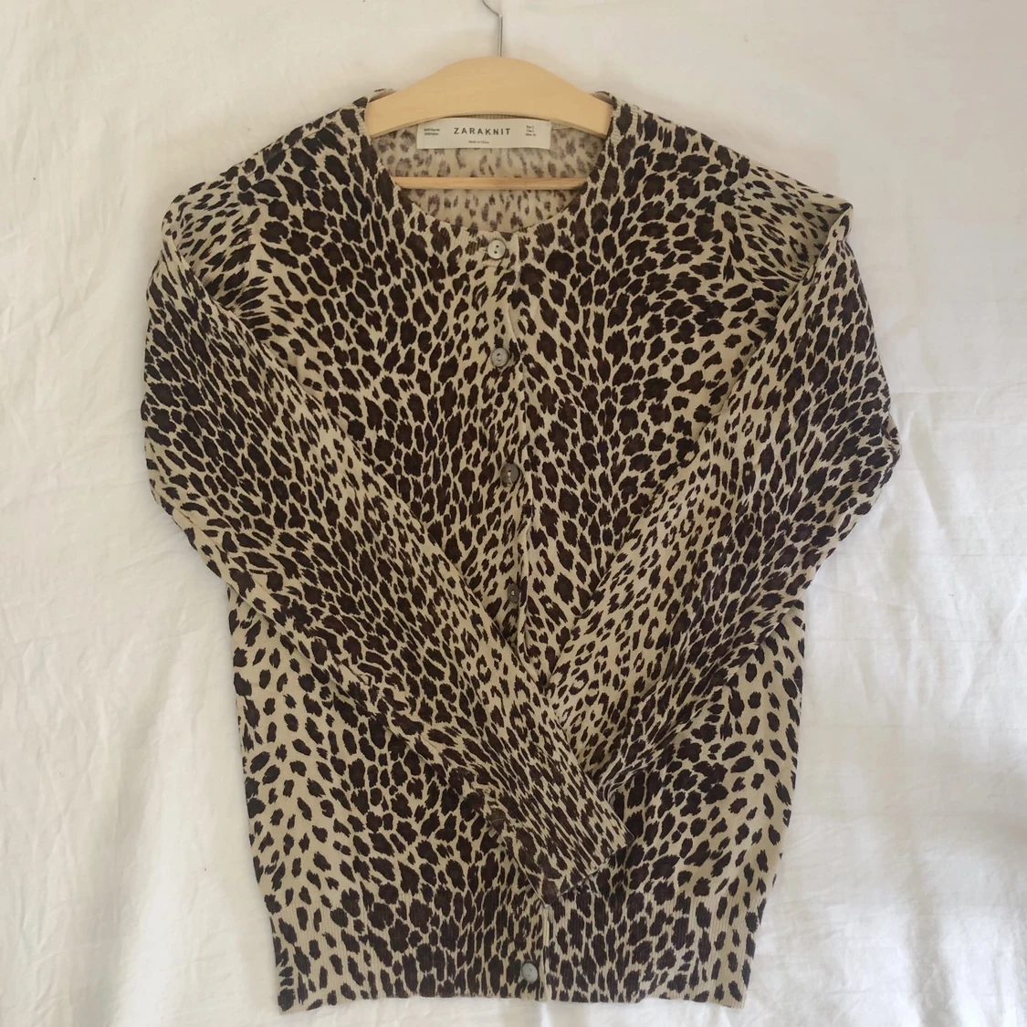 Leoparmönstrad kofta - 91