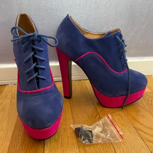 Klackskor - NYA!!! Oanvända, rosa bli mocka. 