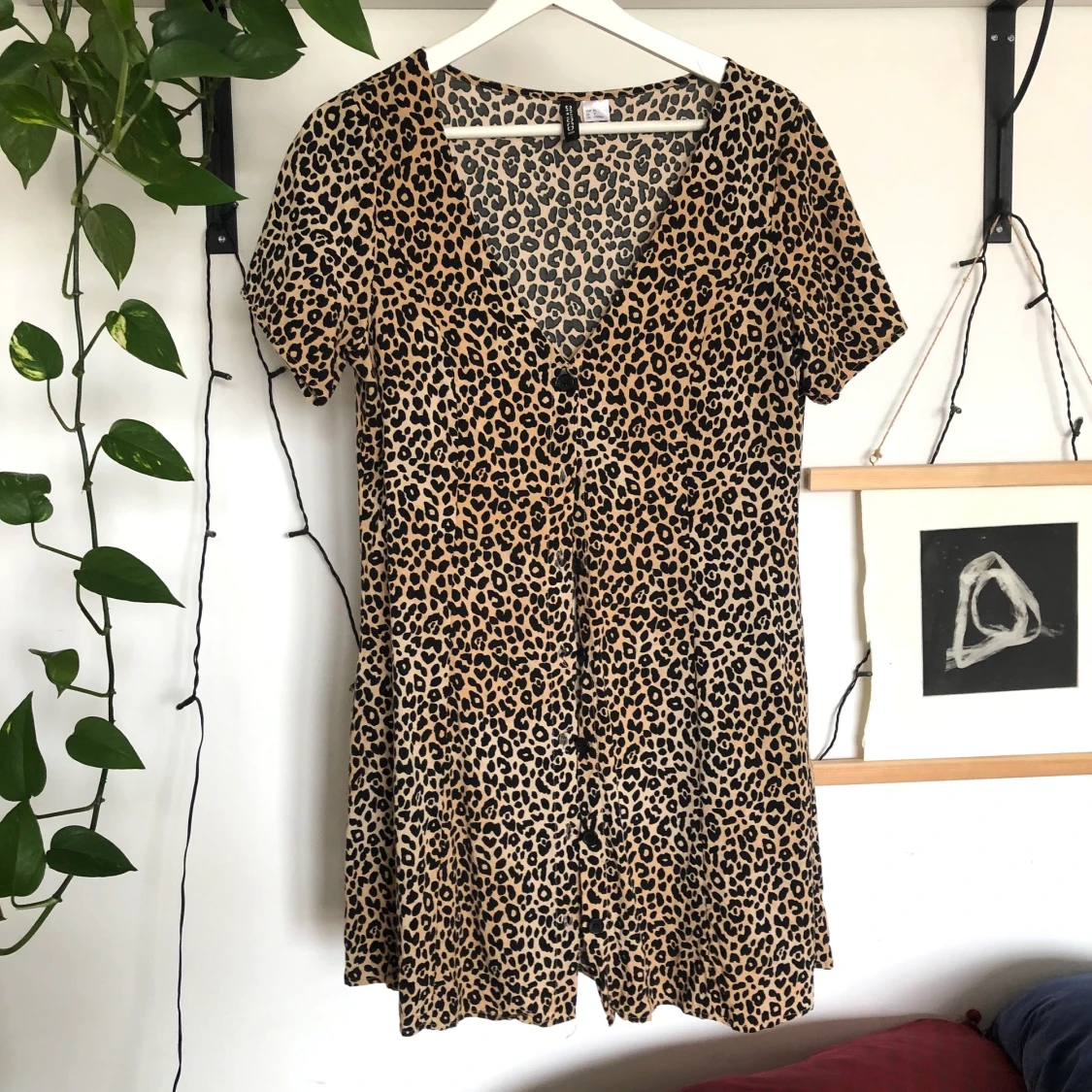 Leopardmönstrad klänning - 90