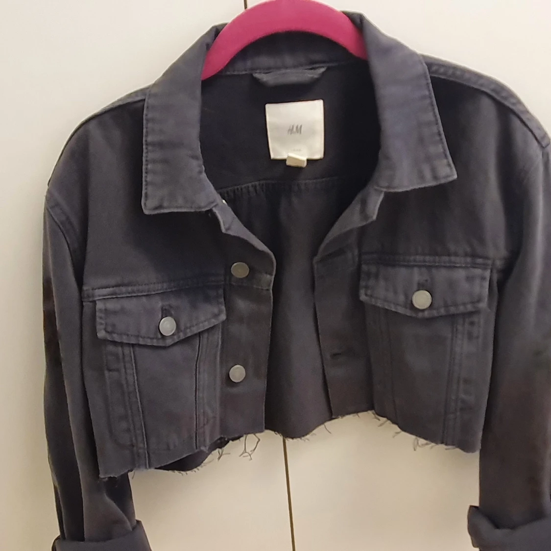 Denim art jacket xs från Hm - 90