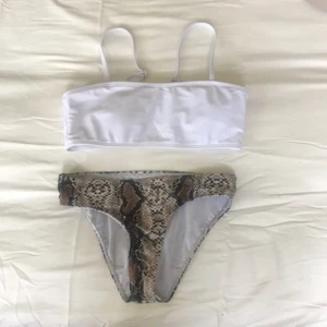 SHEIN bikini - En jätte cool bikini ifrån SHEIN som endast är andvänd 1 gång och tvättad efter det, lapparna är borta men vet att det är i strl 150