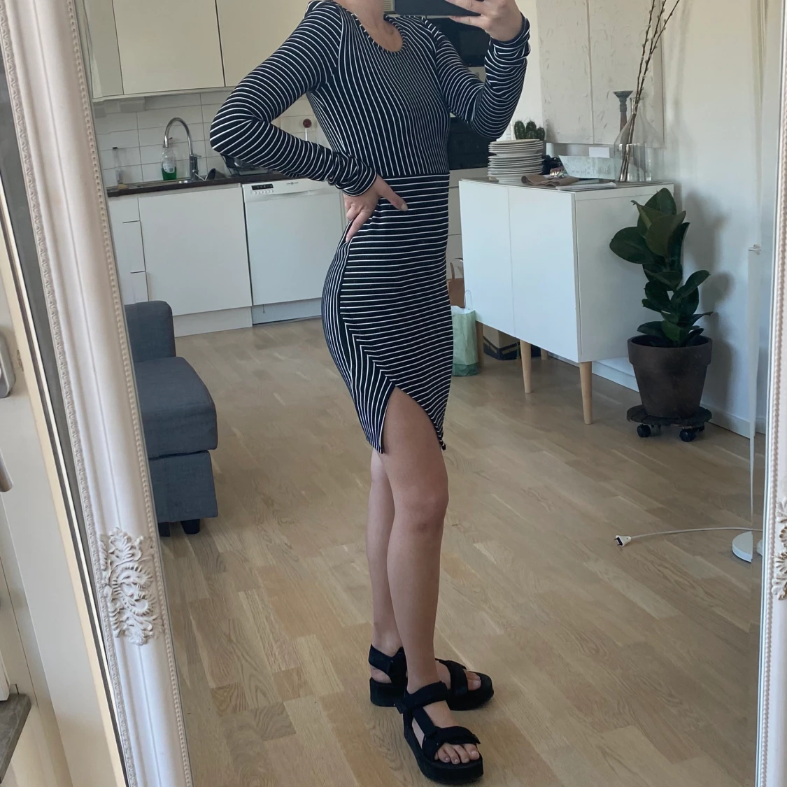 Randiga klänning  - 90