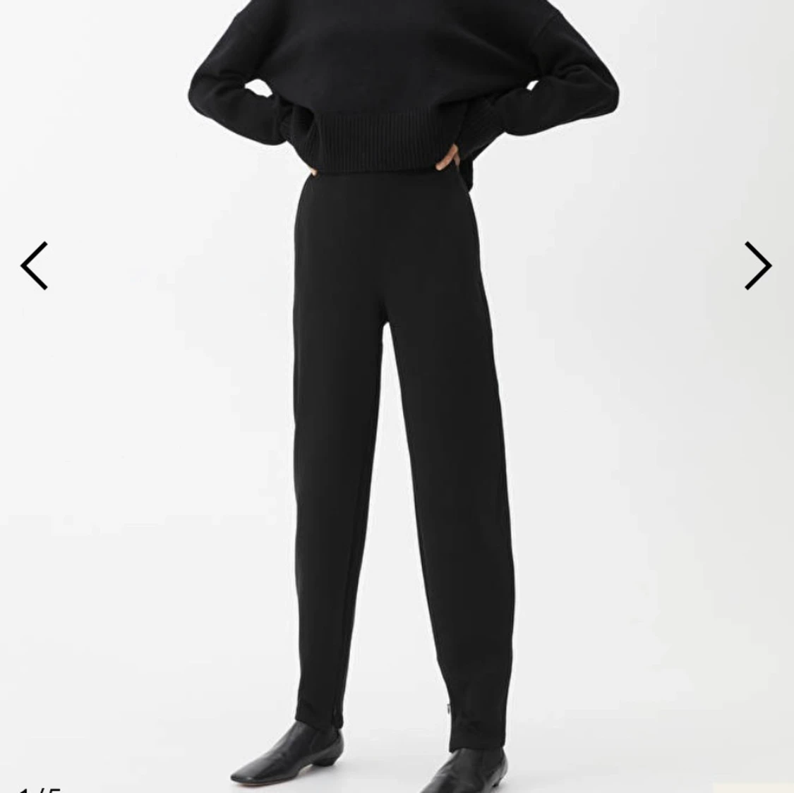 Arket tapered jersey trousers - 90