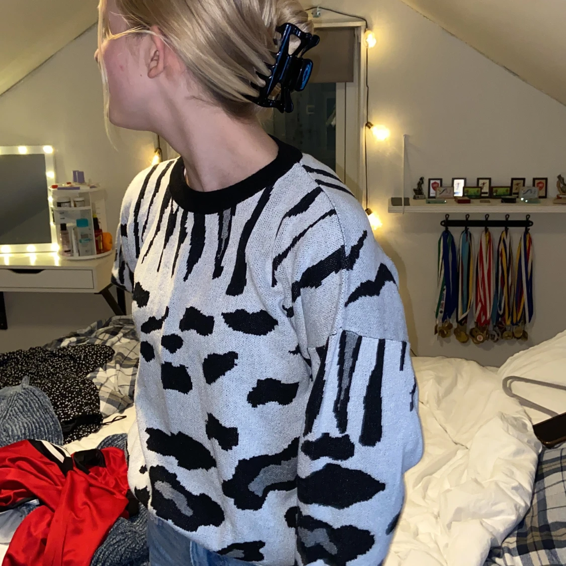 LEOPARD MÖNSTRAD TRÖJA