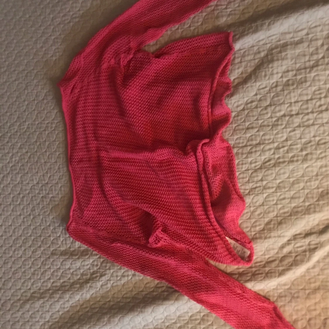 Rosa See thru magtröja  - 90