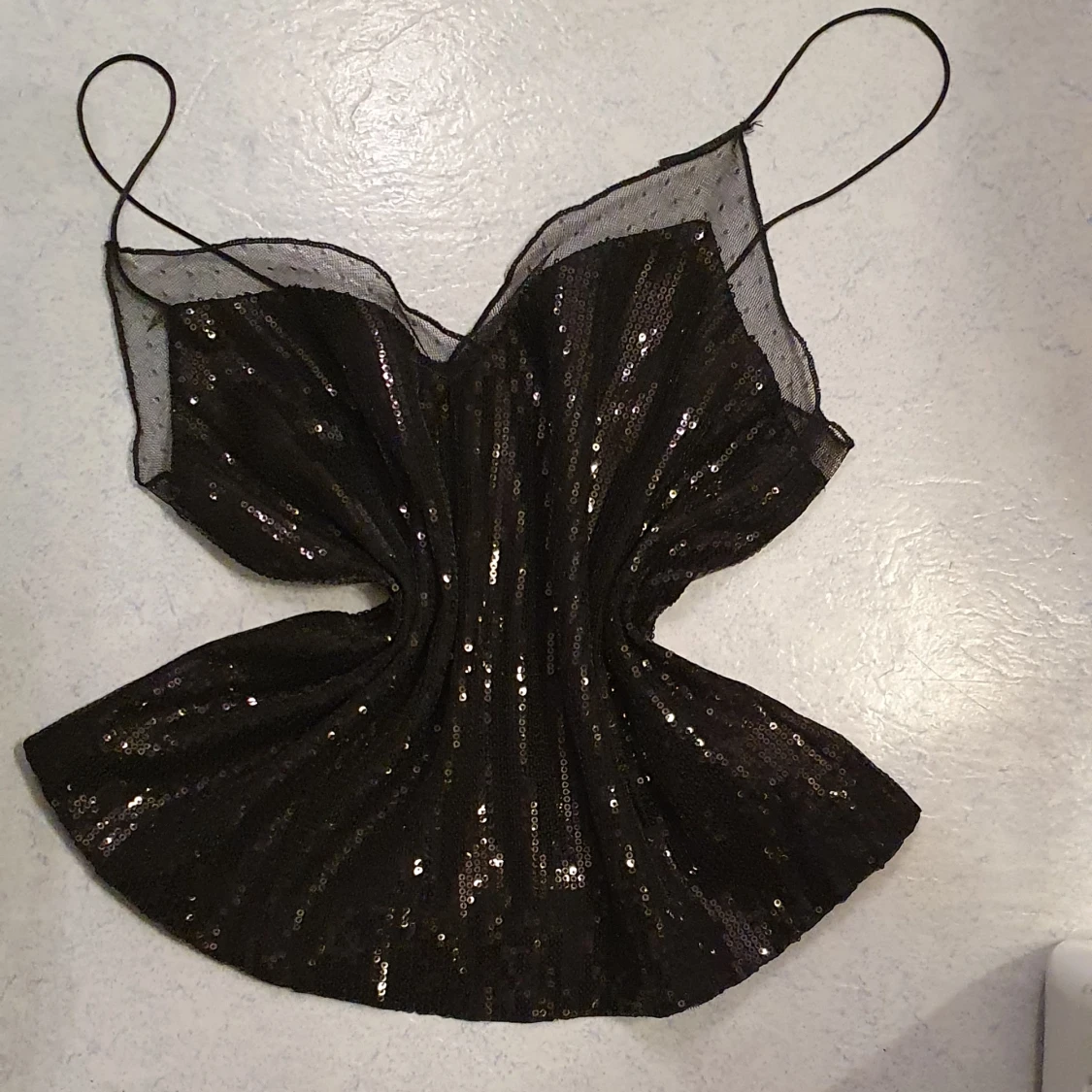 Super fin paljet topp