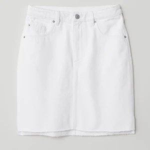 Vit jeanskjol - Storlek S