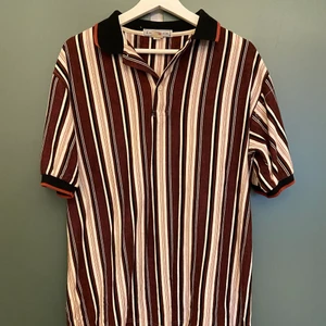 Skön piké tröja - Randig piké T-shirt, bra skick