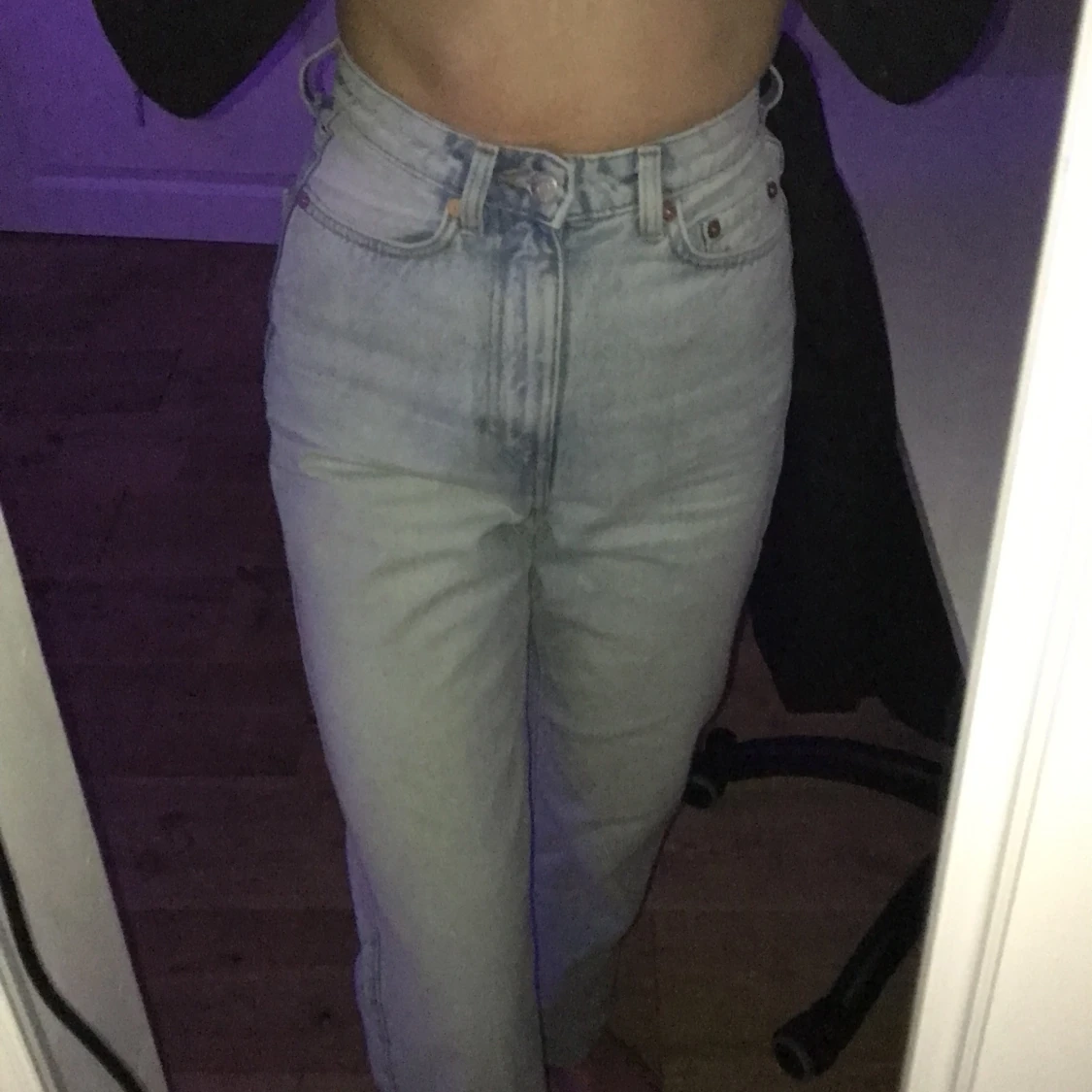 Raka ljusblåa jeans - 91