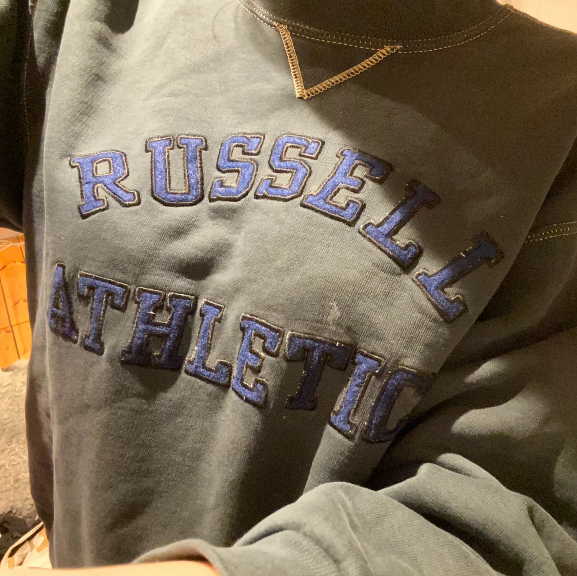 Grå/grön Sweatshirt  - 90