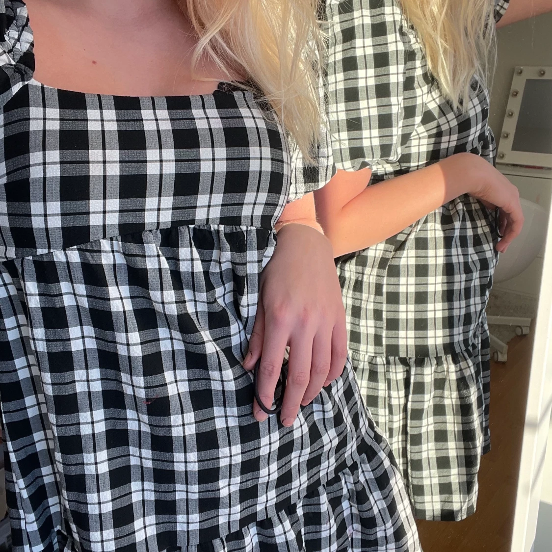 Rutig klänning - 91