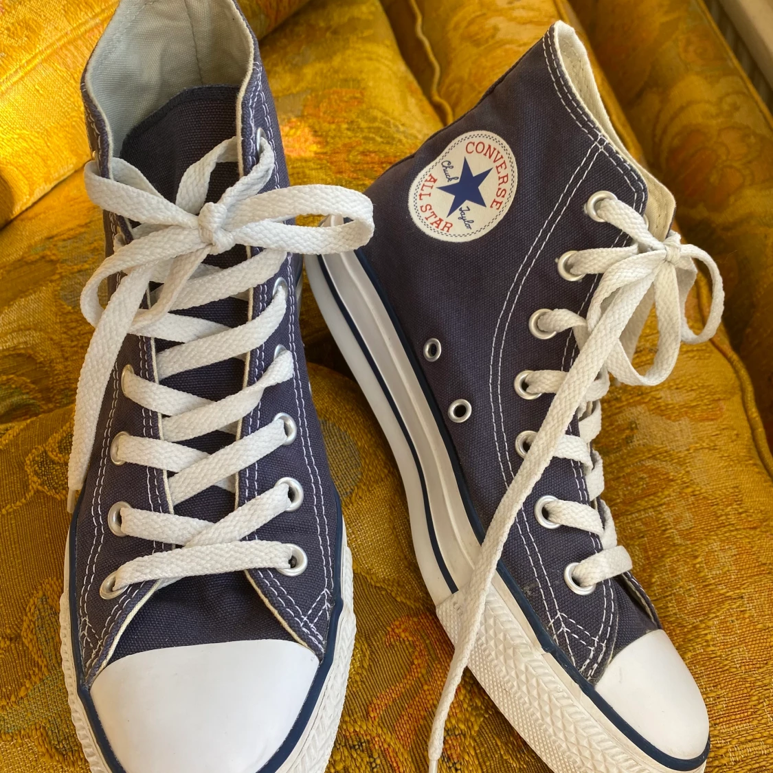 Jeans blå converse - 90