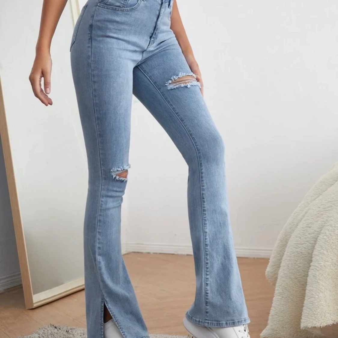 blåa jeans