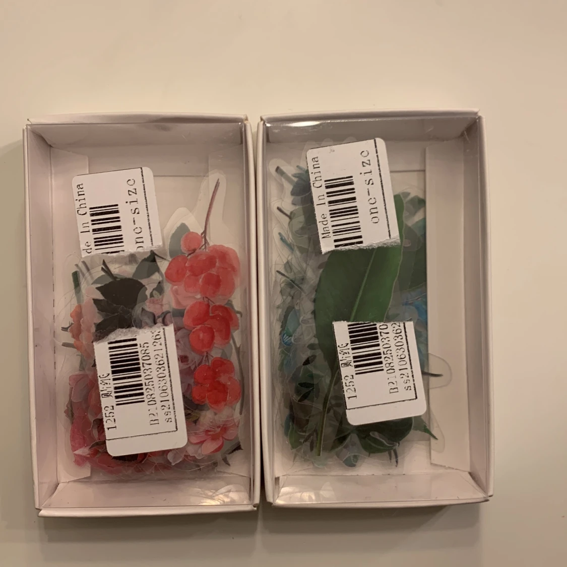 Klistermärken - blommor, blad