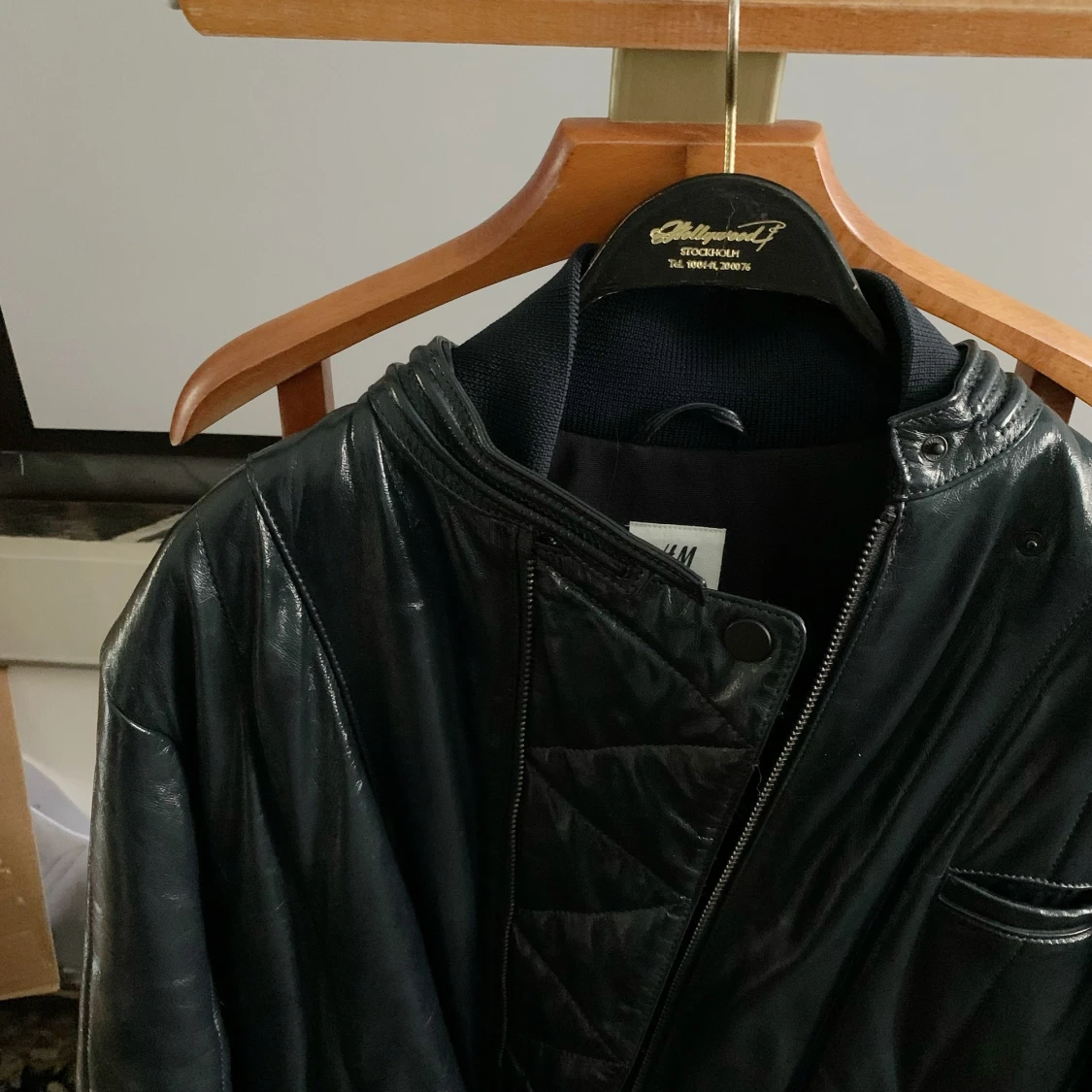 H&M Studio läderjacka strl 36 - 91