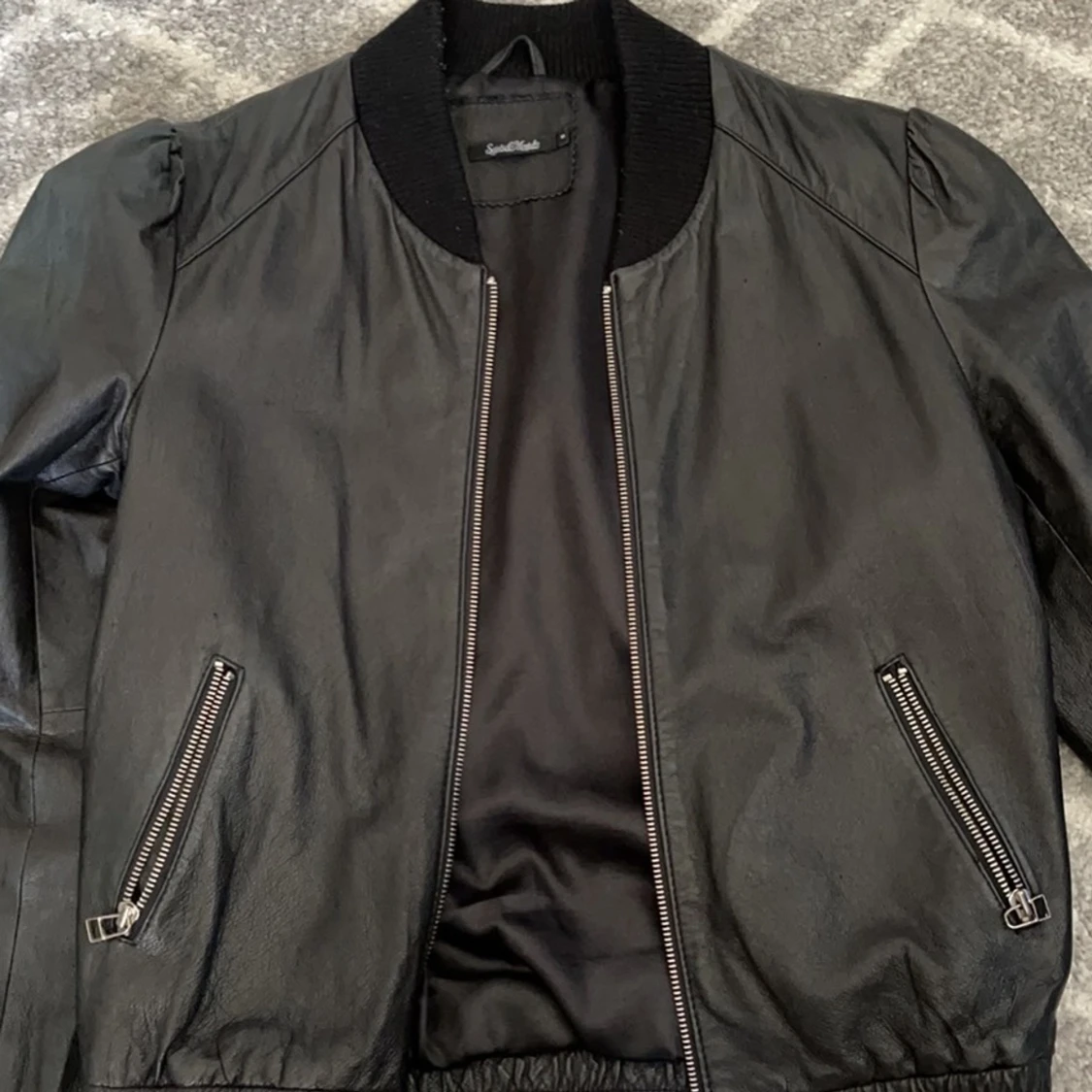 Skinnjacka äkta skinn  - 91