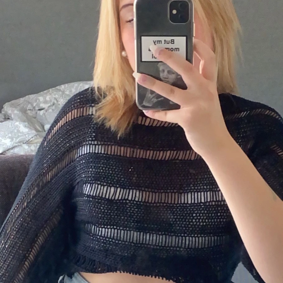 Svart nättröja - 90