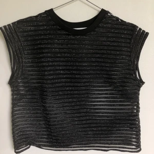 Halv genomskinlig tröja med glitter - Fest-topp/t-shirt från ”& other stories”, är genomskinlig med glitterränder! DM för fler bilder🤍