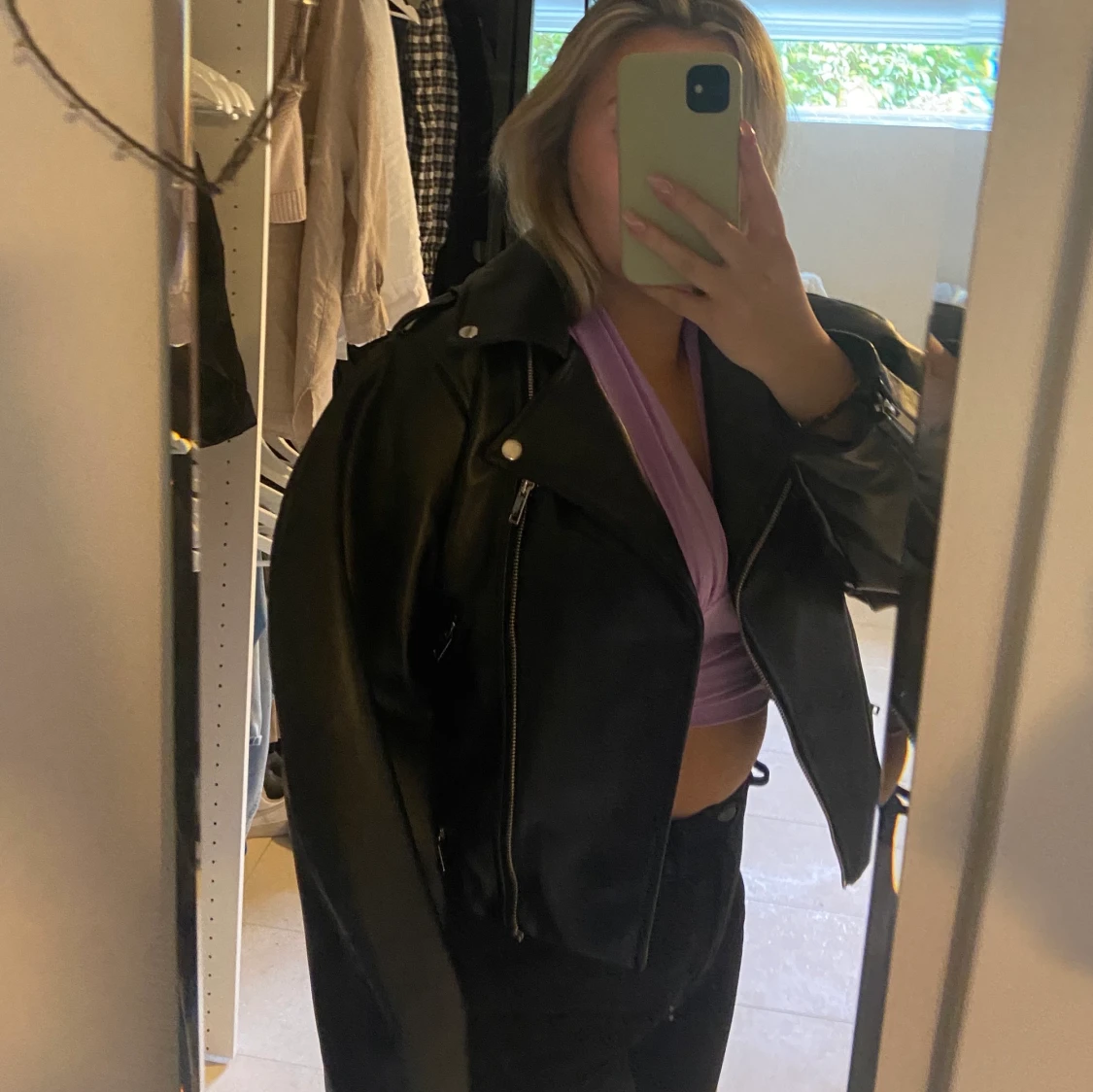 Svart skinnjacka från NA-KD - 91