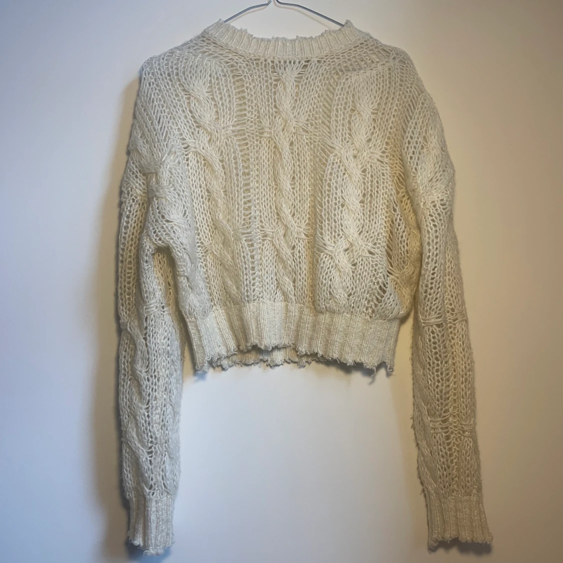 Acne cable-knit sweater white - 90
