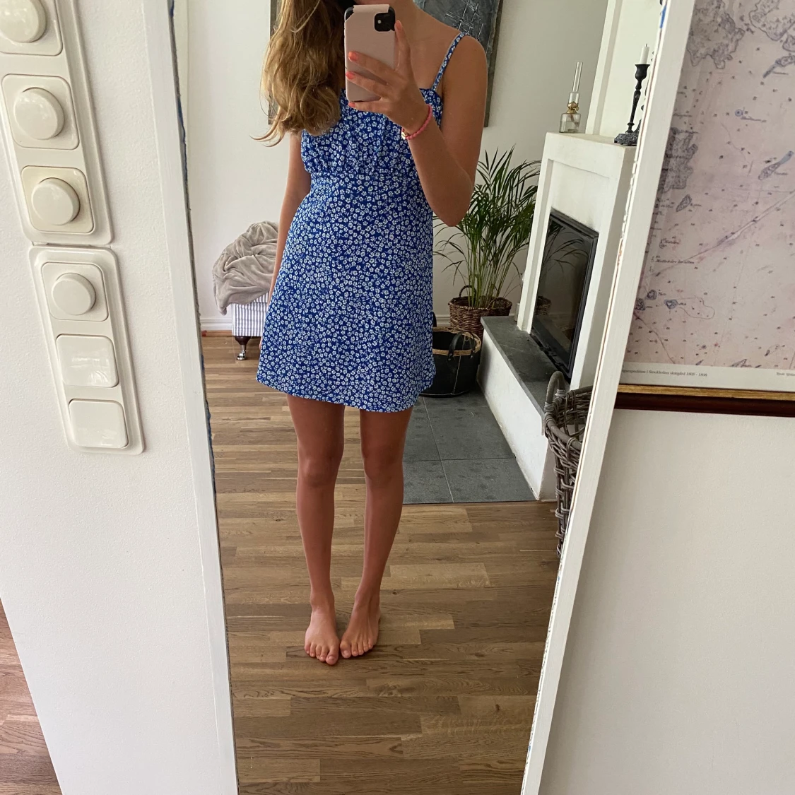 Blommig klänning - 90