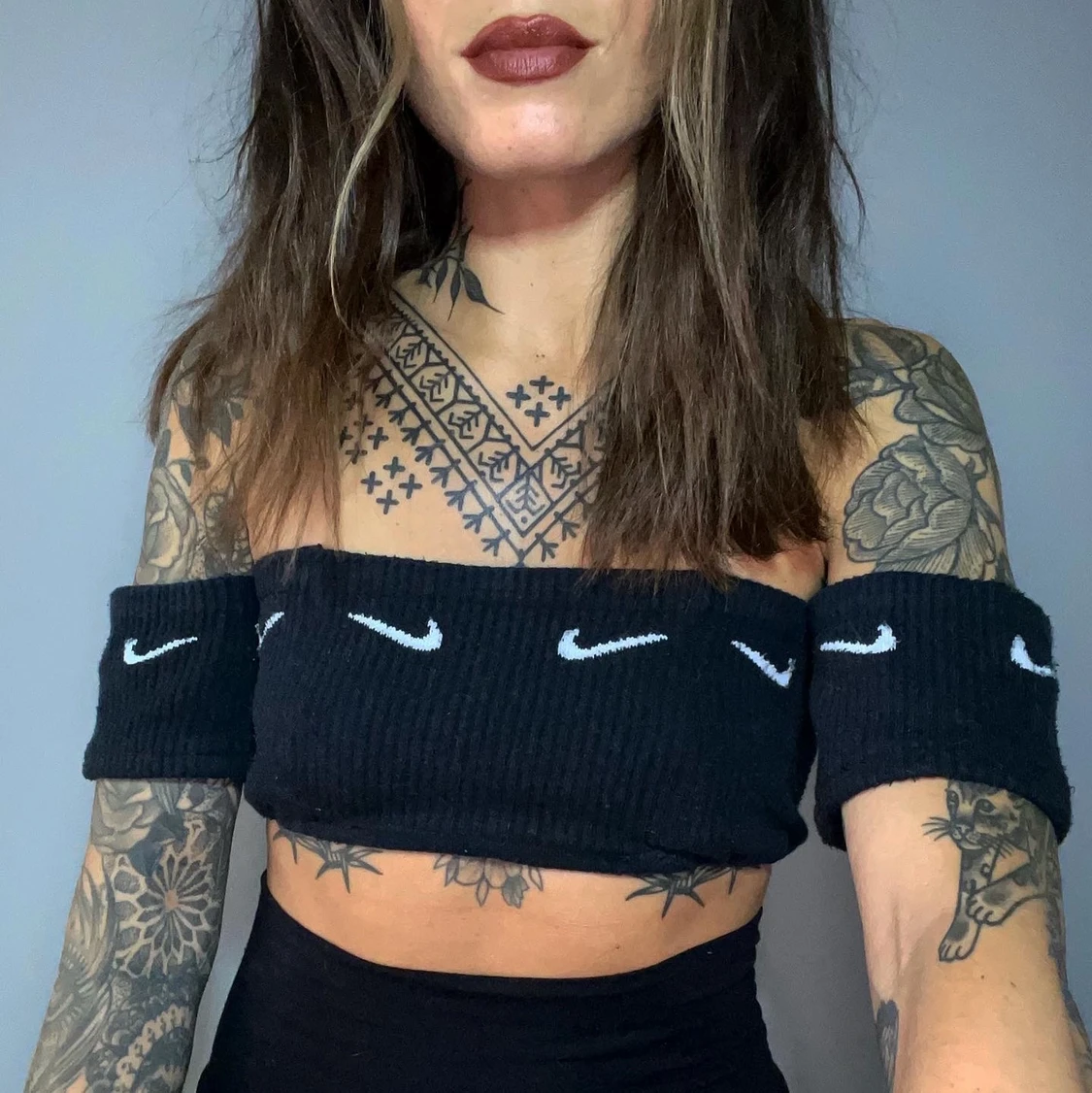 Nike Socks Remake Crop top