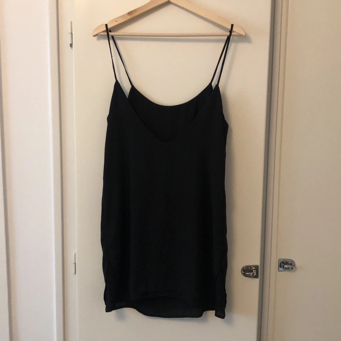 Spaghetti strap kort klänning - 90