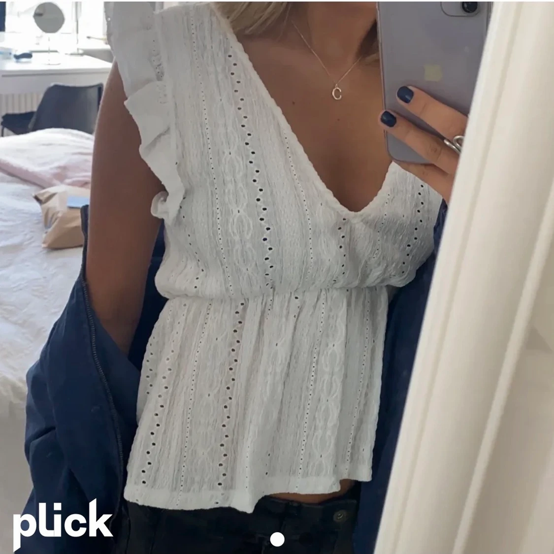 Vit topp pull and bear - 90