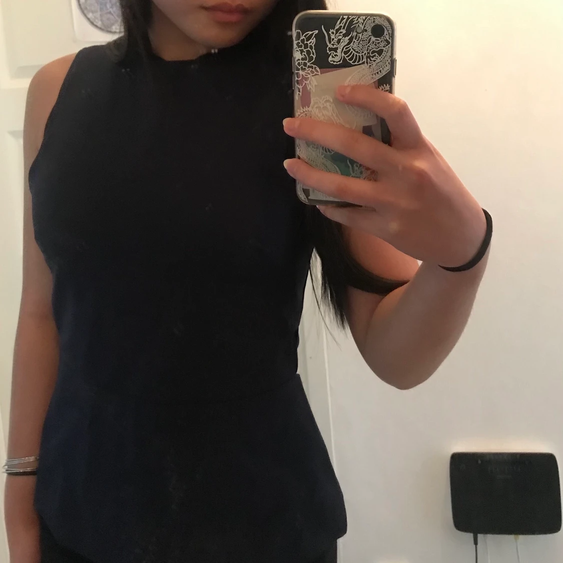 Classy mörkblå topp, storlek S - 90