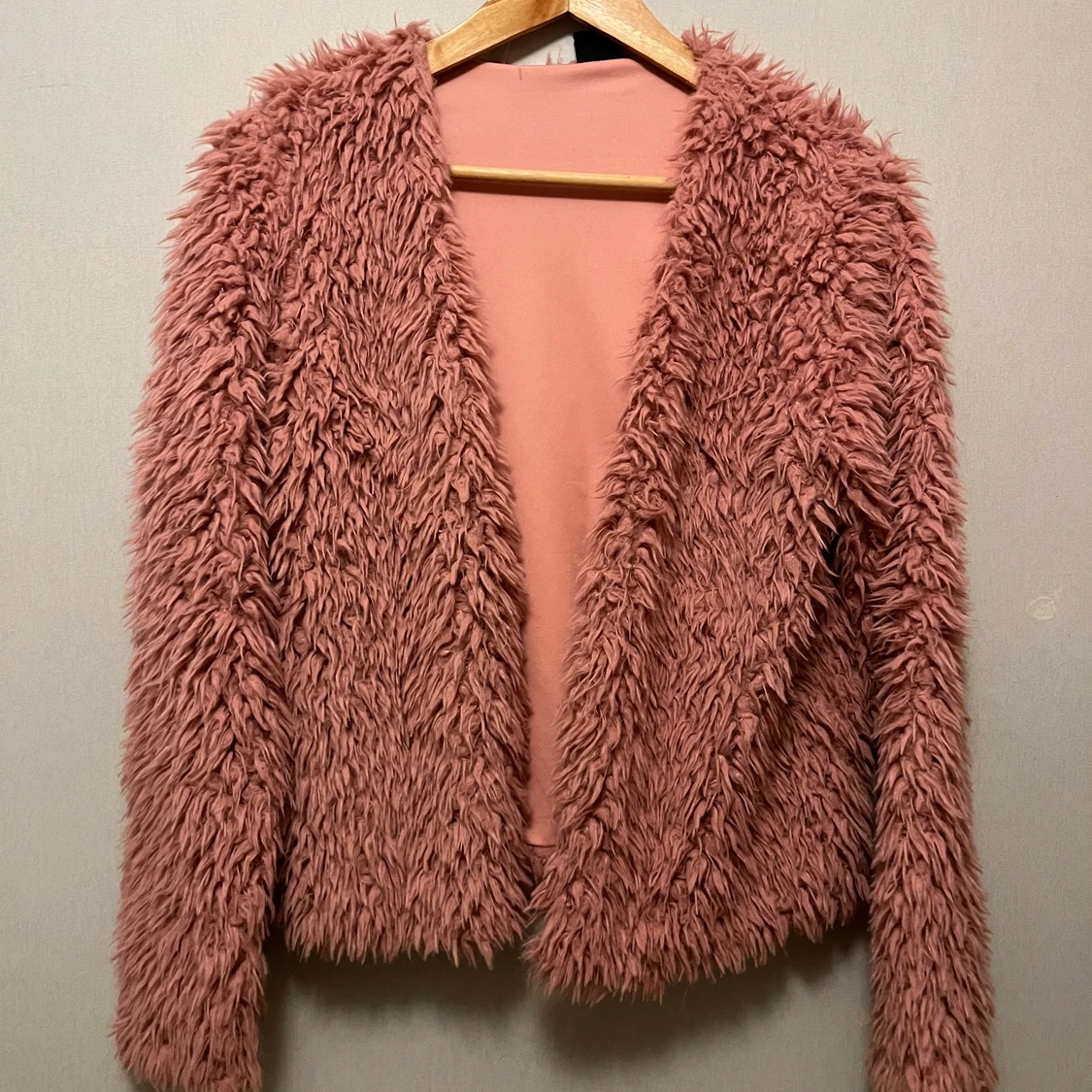 Rosa fluffig jacka/kofta - 91
