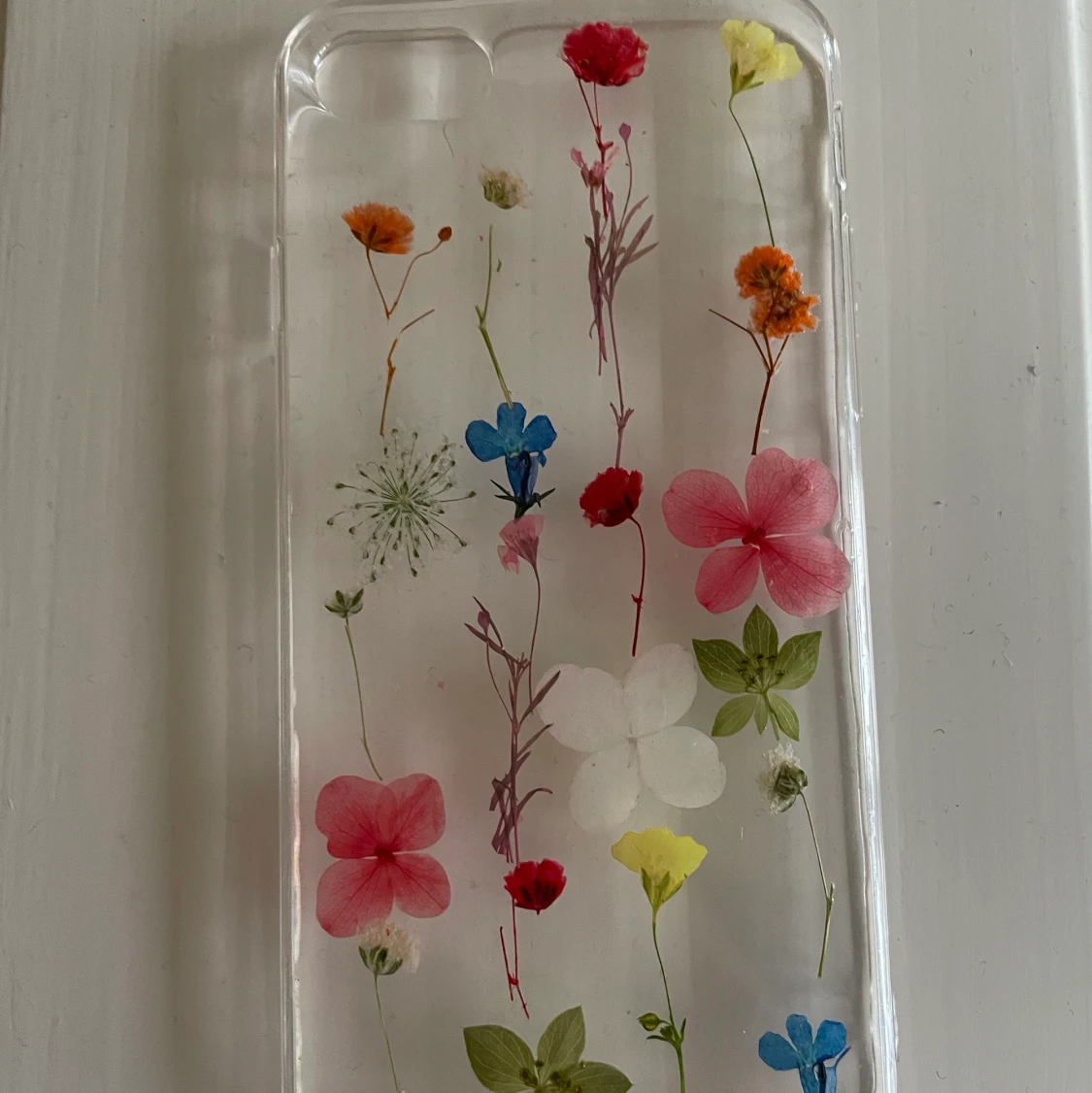 Blommigt-silikonskal till iphone 8 - 90