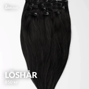 Löshår - Svart löshår 60cm från MyExtensions 120g Välskött alla bitar ingår förutom 3st 1or. Nypris 1799kr