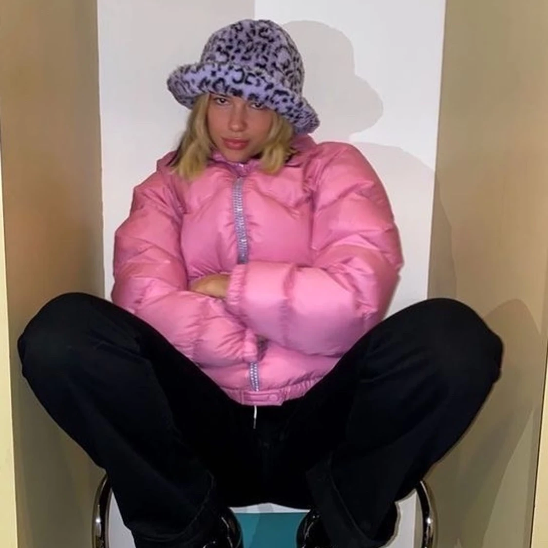 Fejkpäls hatt  - 90