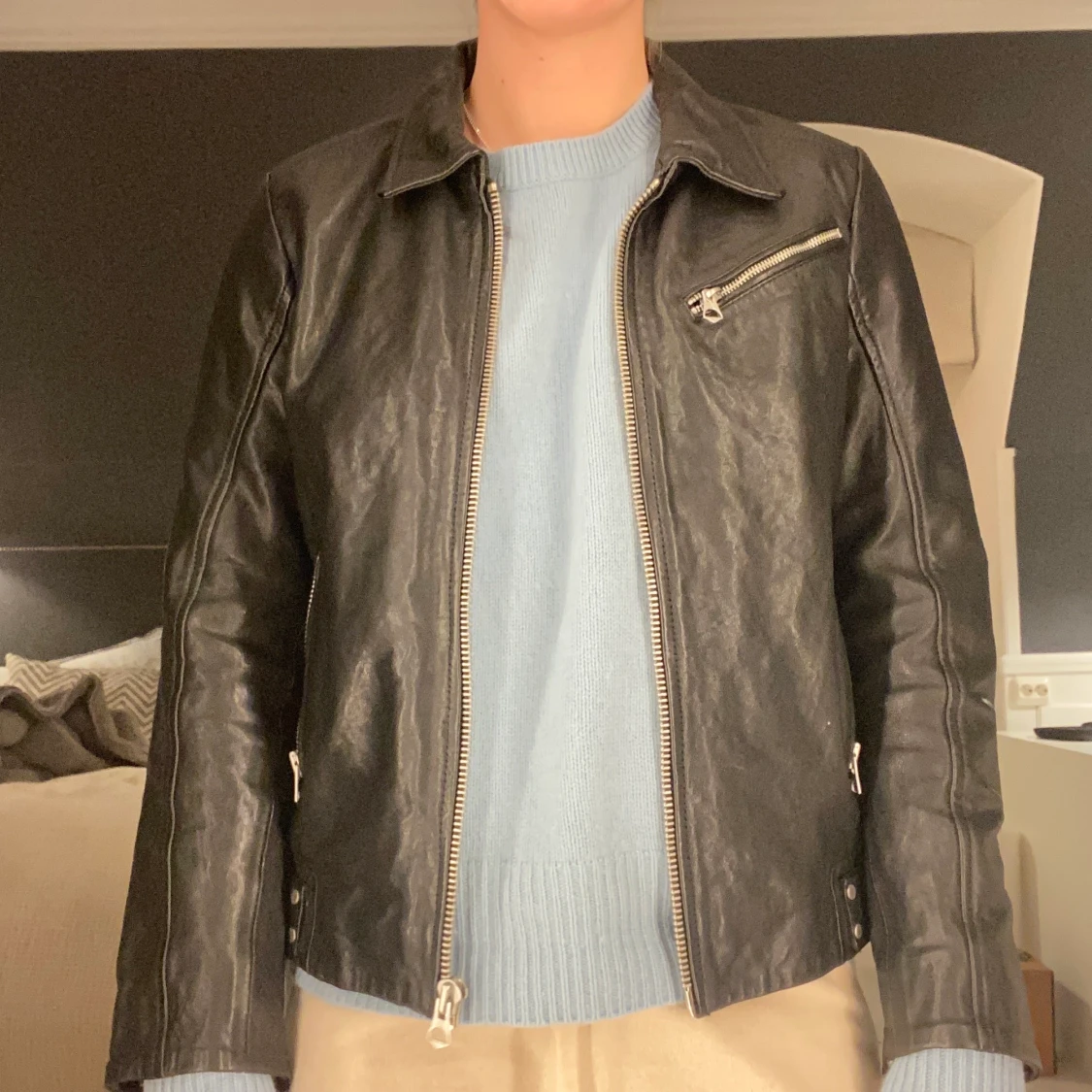 Pepe jeans läderjacka