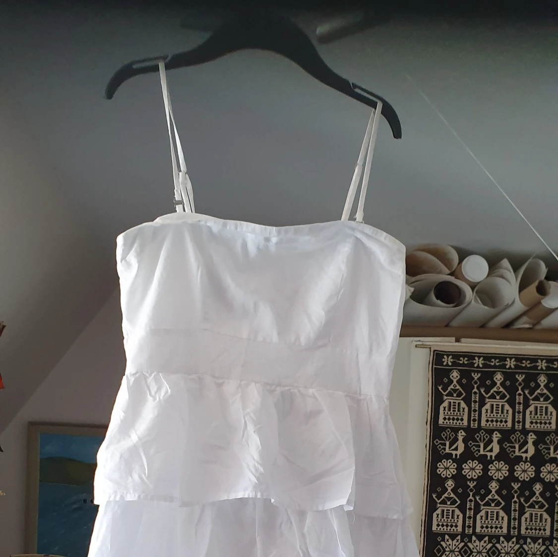 Vit vologoklänning  - 90