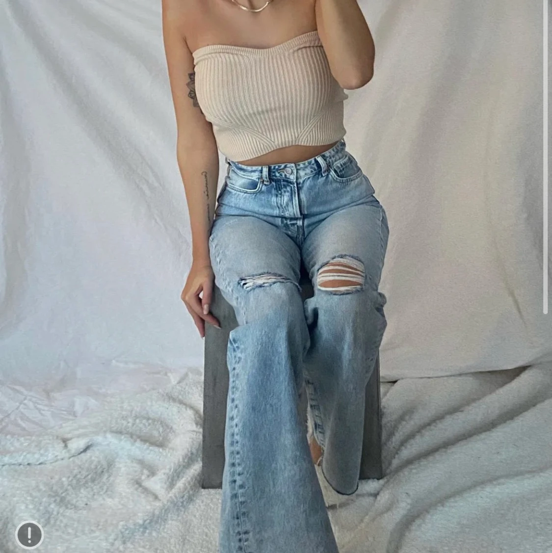 Regular wide jeans - 90