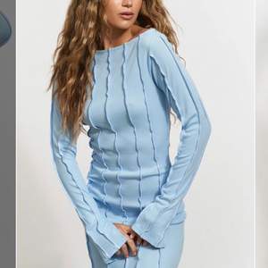 Säljer denna så himla fina klänningen från Hanna Schönbergs kollektion från NAKD. Klänningen är i medium och är i ett sånt skönt material och finaste blåa färgen. Klänningen är slutsåld på hemsidan. Tyvärr har den inte kommit till någon användning så den är sprillans ny. Spårbar frakt tillkommer🥰