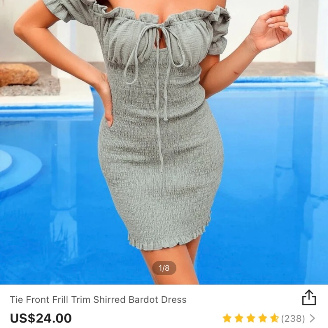 Mint grön klänning