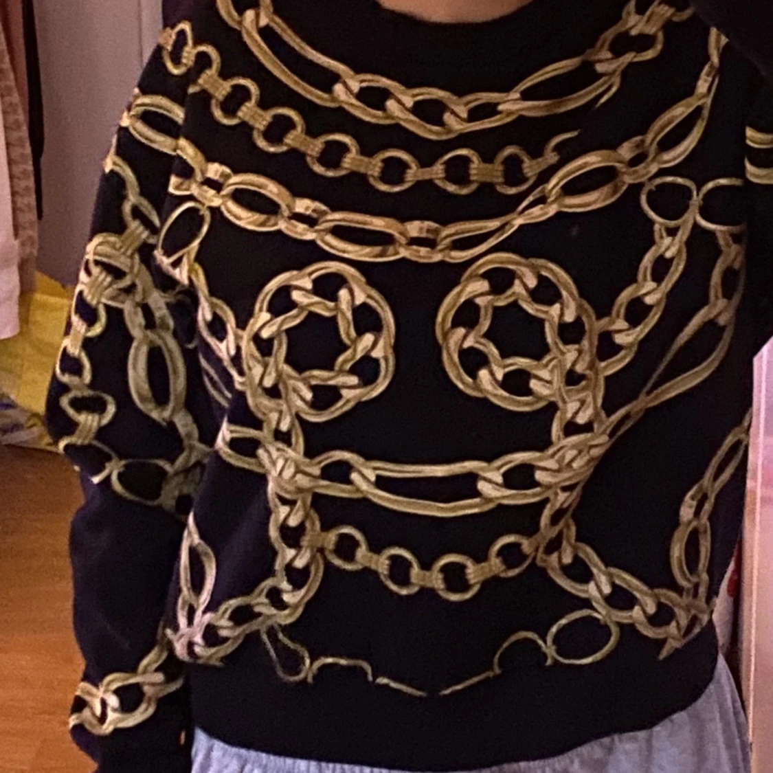 Sweater med tryck - 90