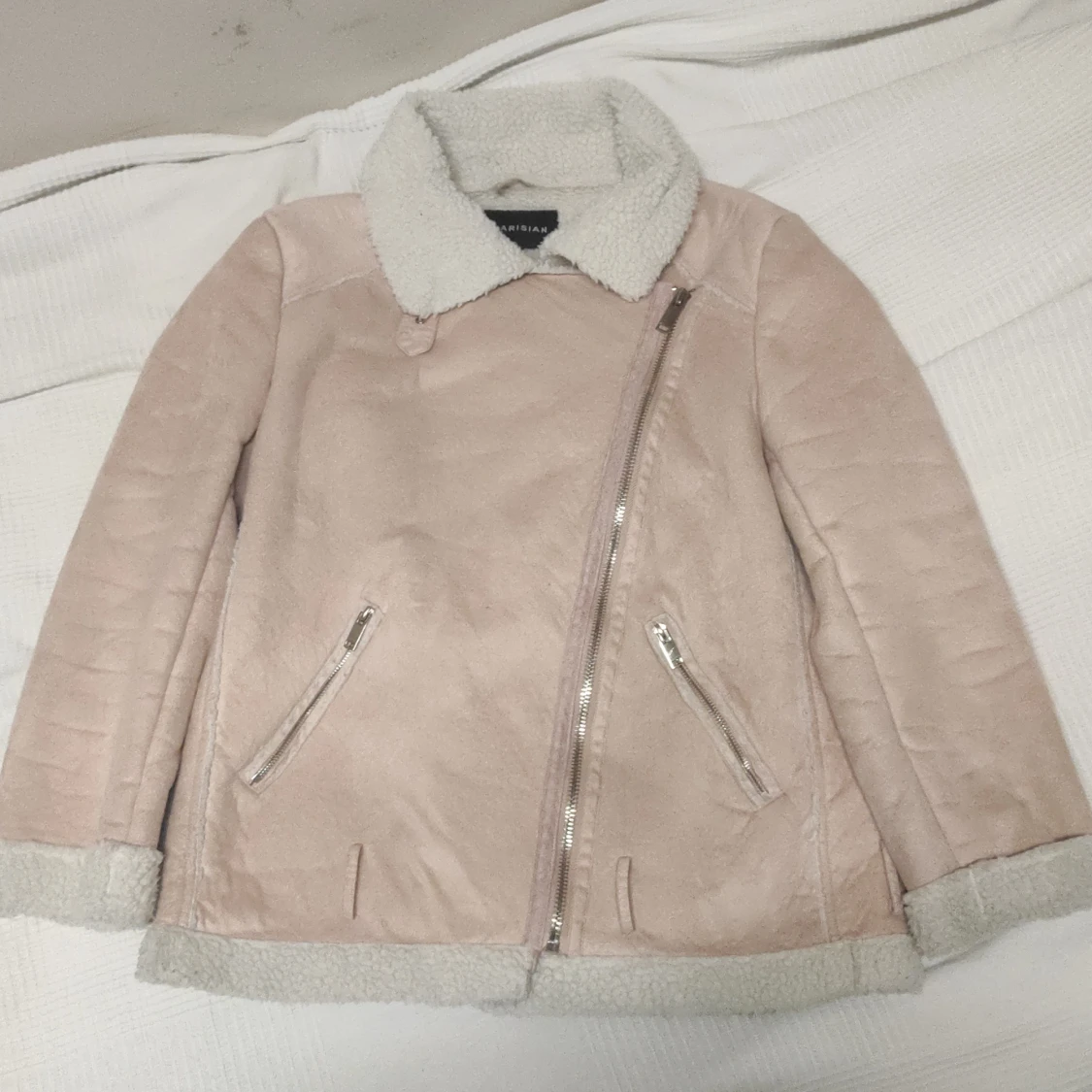 Ljusrosa vinterjacka