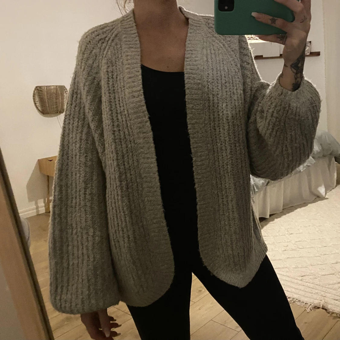 Stickad cardigan