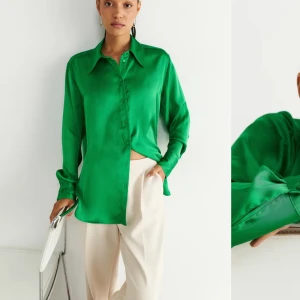 Satin skjorta  - Satin skjorta från Gina Tricot helt ny och oanvänd.  Slutsåld idag 