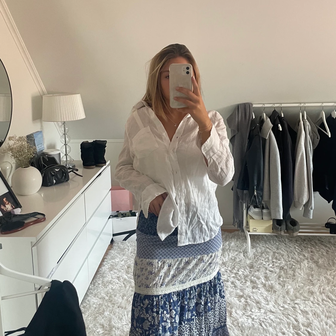  Linnea skjorta vit  - 90