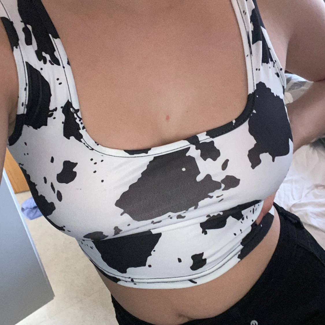 Komönstrad croptop  - 91