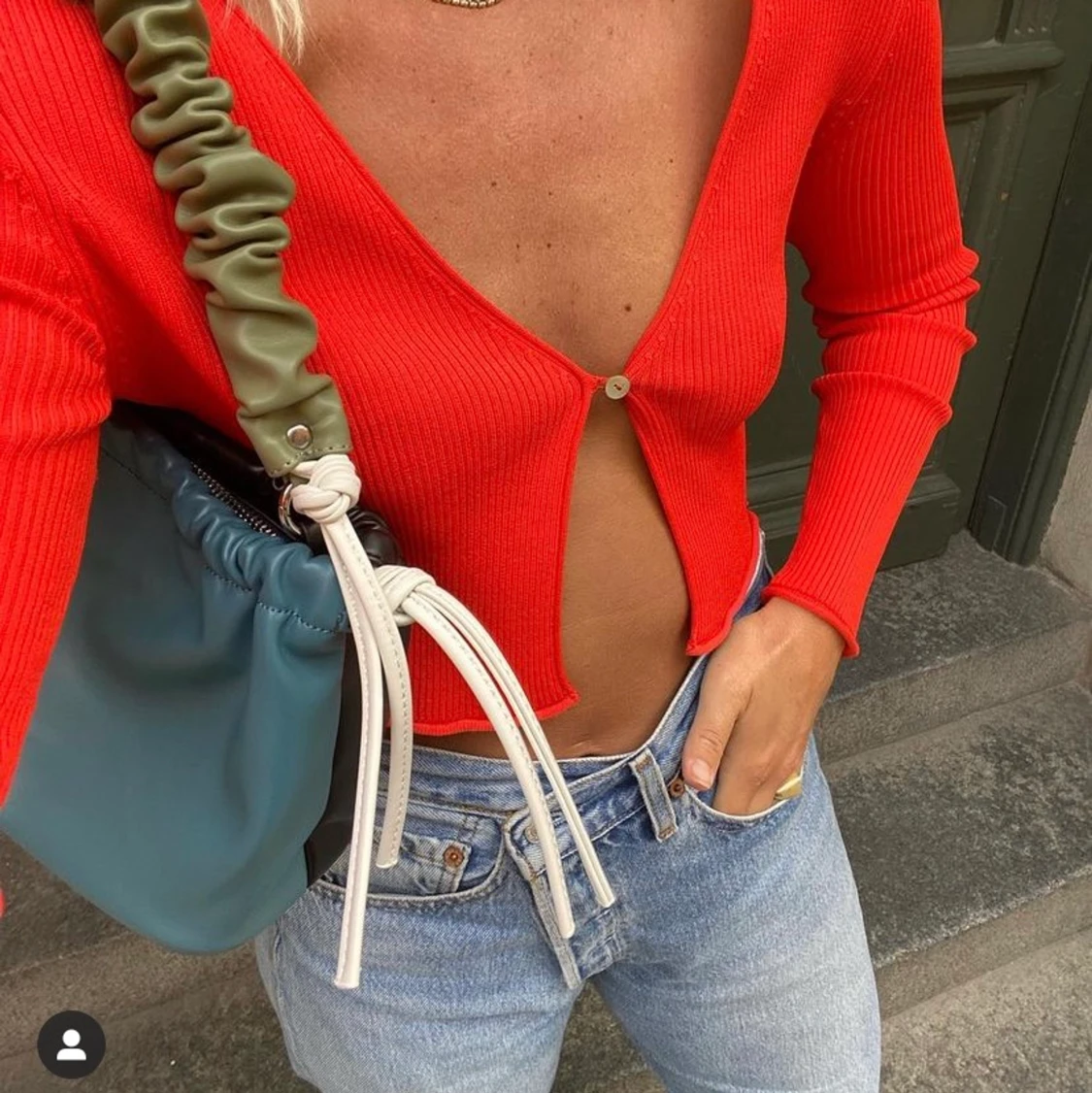 Röd kofta från zara