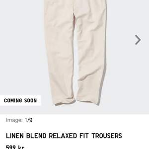 Uniqlo linne byxor köpta i slutet av förra sommaren och knappt använda  Skick 10/10  Nypris 599kr