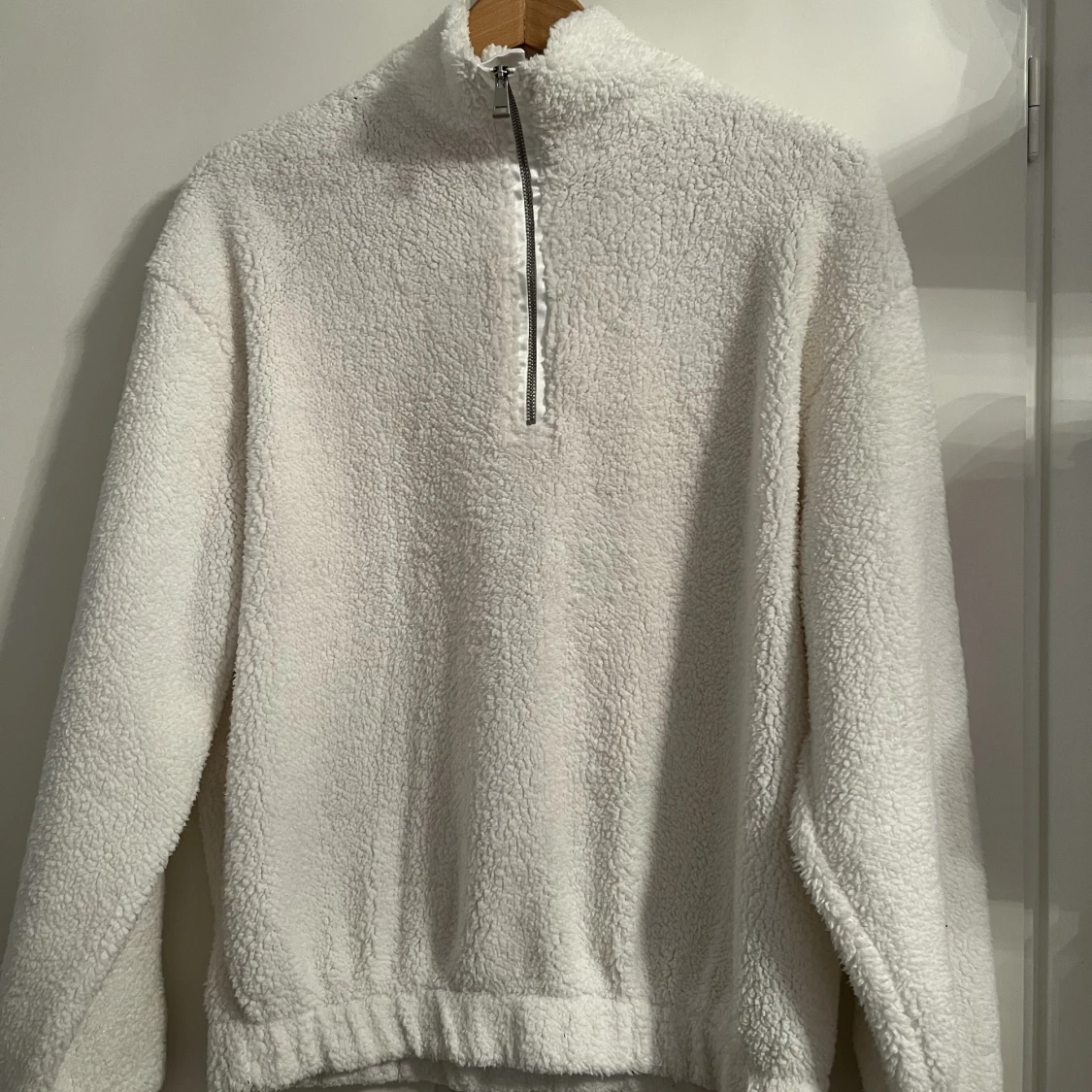 Vit teddy tröja - 90