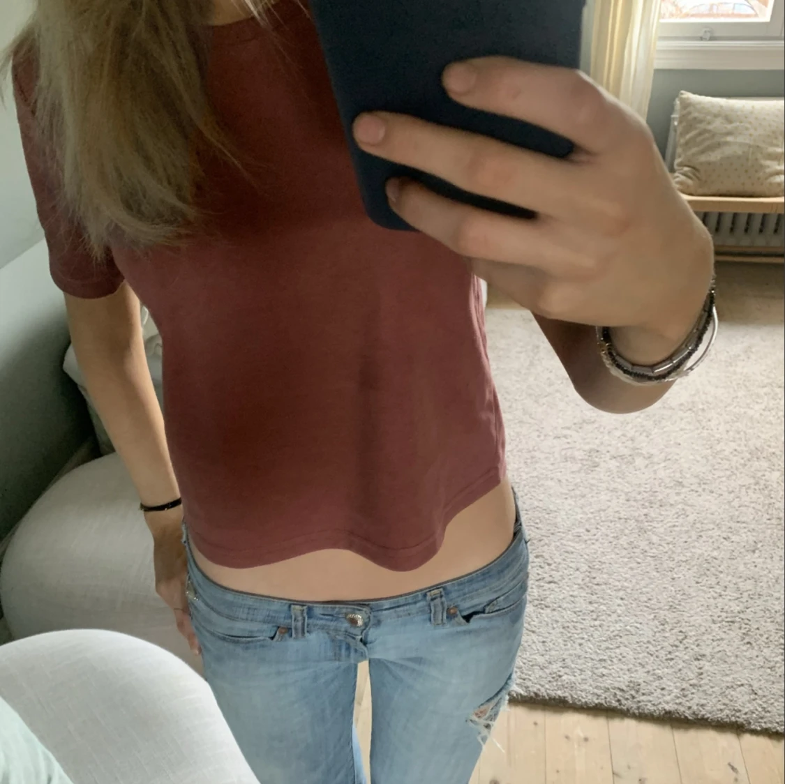 Mocka imiterad tshirt