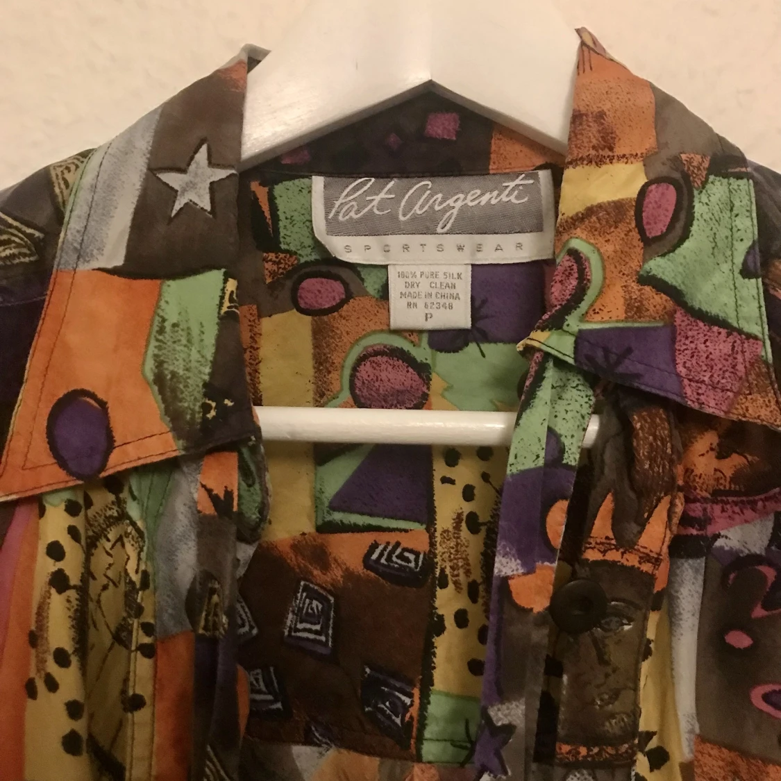 80tals skjorta i silke  - 90