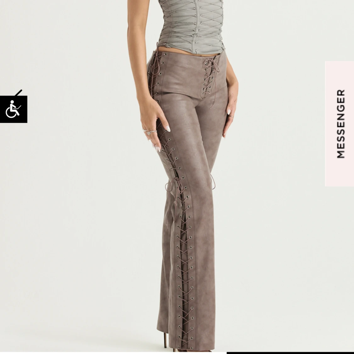 Snörade byxor  - 90